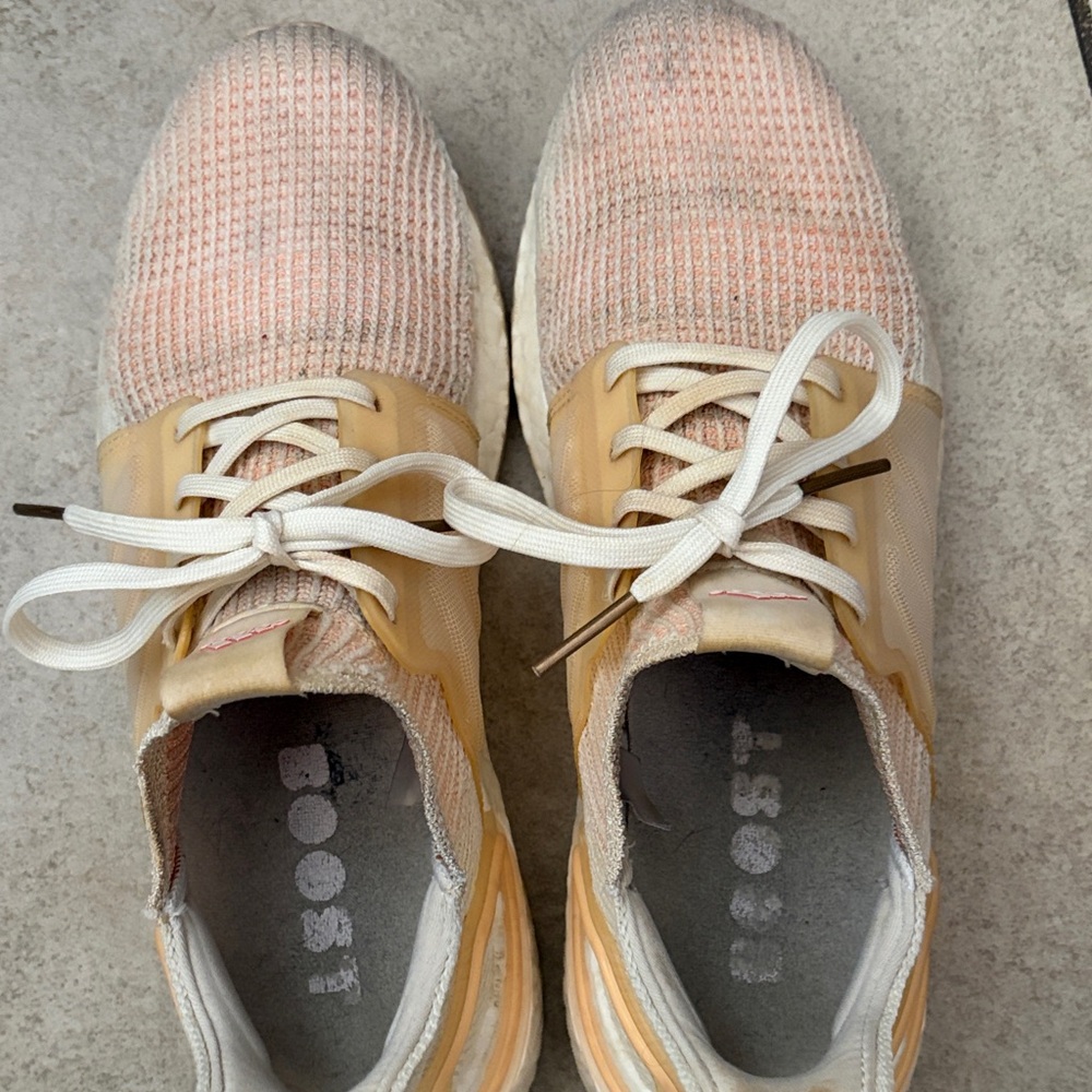 Adidas Peach and Beige Running Shoes
